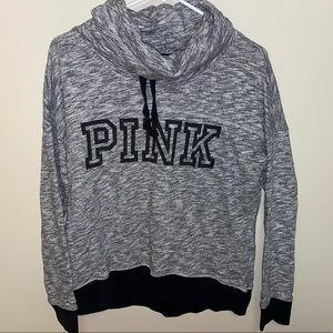 Pink/Victoria’s Secret Gray Cowl Neck Pull Over